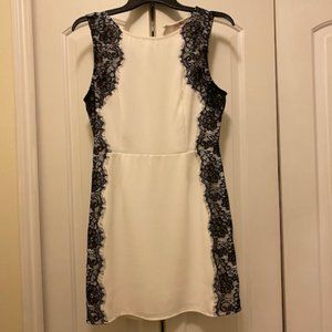 White and black lace